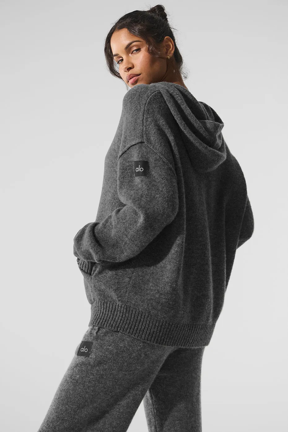 New Class Cashmere Hoodie - Platinum Grey sold by Alo Yoga product image thumbnail 3