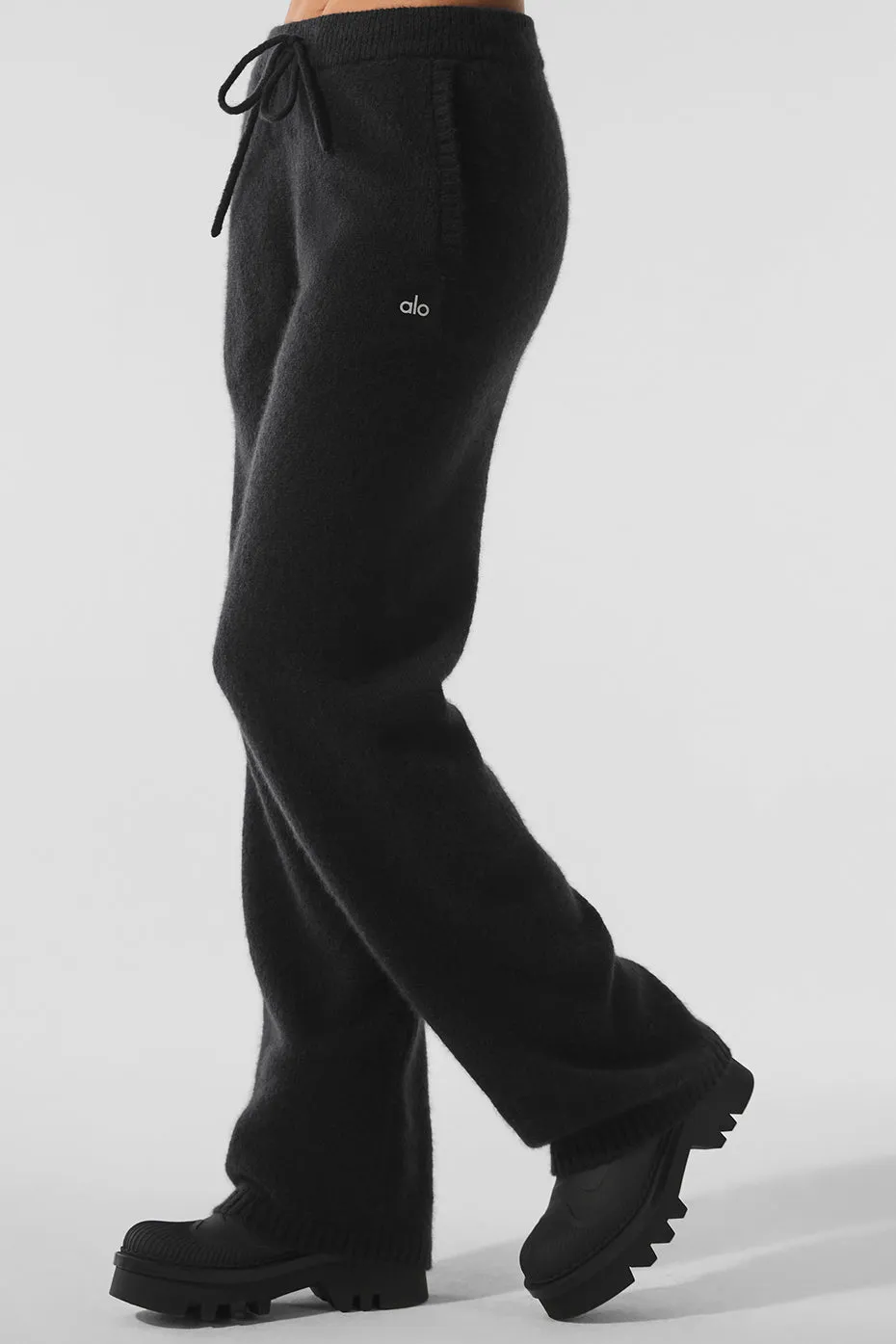 New Class Cashmere Sweatpant - Black sold by Alo Yoga product image thumbnail 4