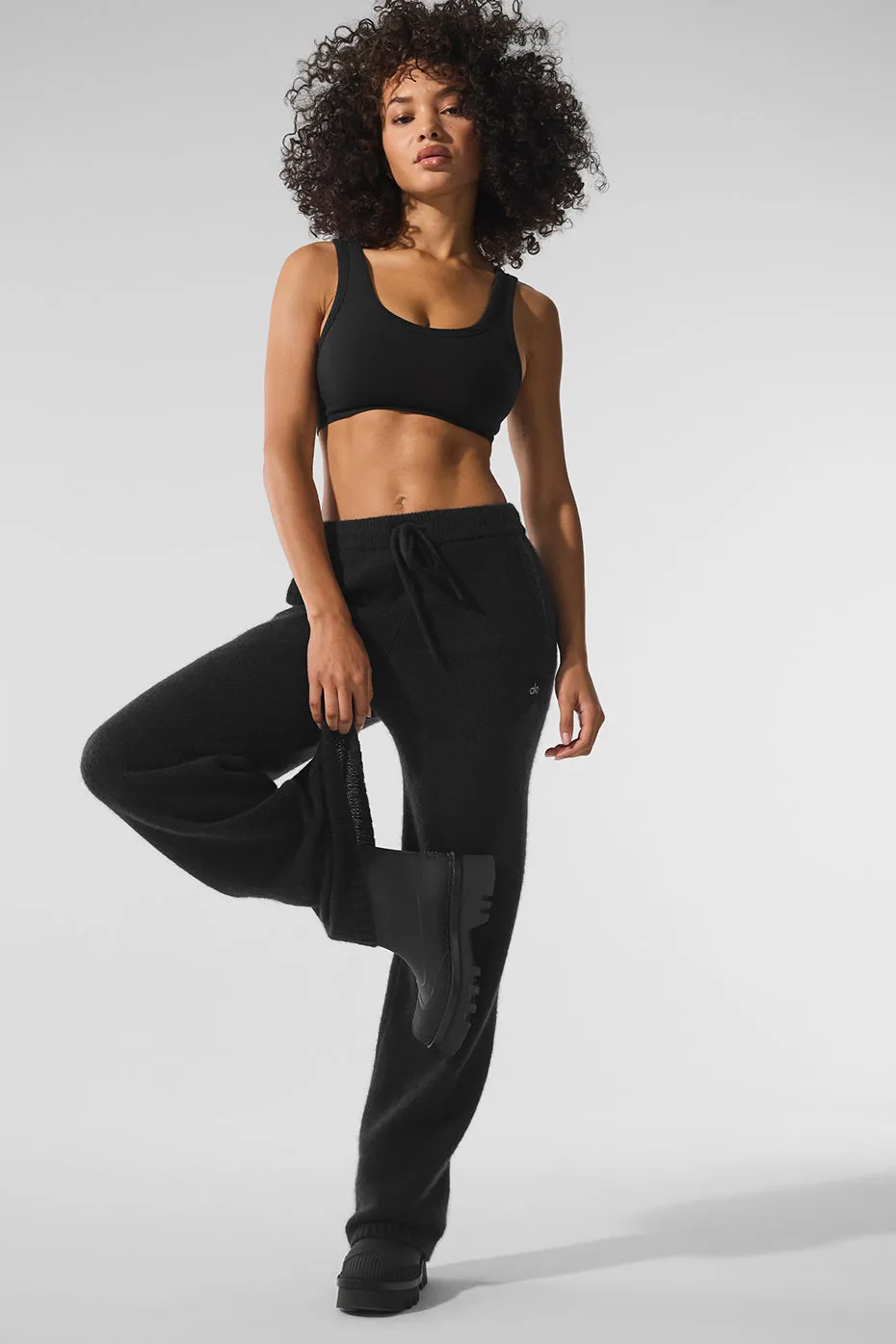 New Class Cashmere Sweatpant - Black sold by Alo Yoga product image thumbnail 5