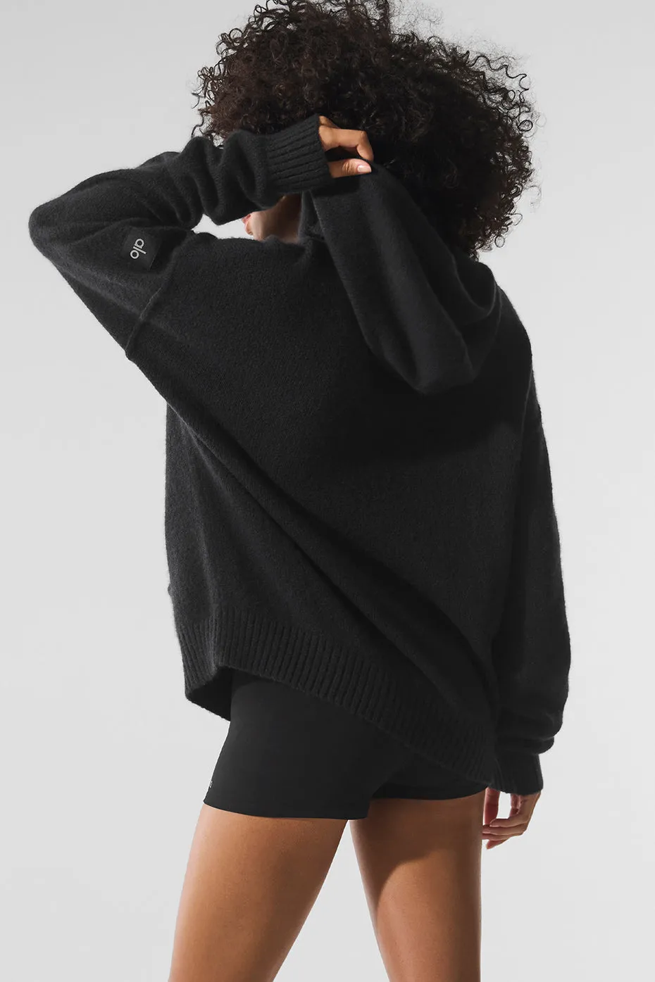 New Class Cashmere Hoodie - Black sold by Alo Yoga product image thumbnail 2