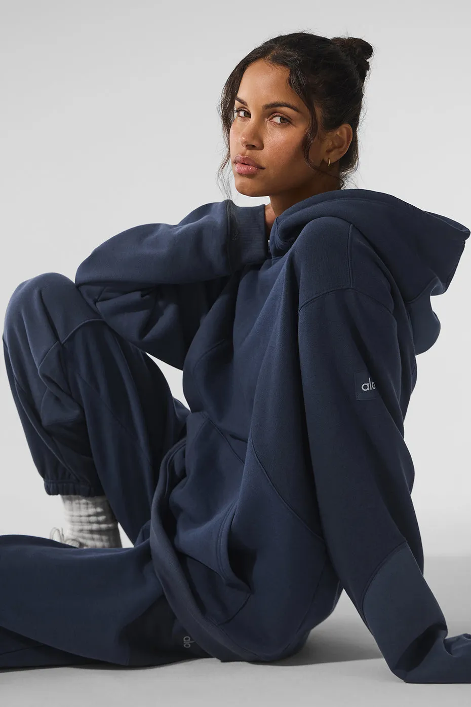 Make Waves Hoodie - Navy Tonal sold by Alo Yoga product image thumbnail 3