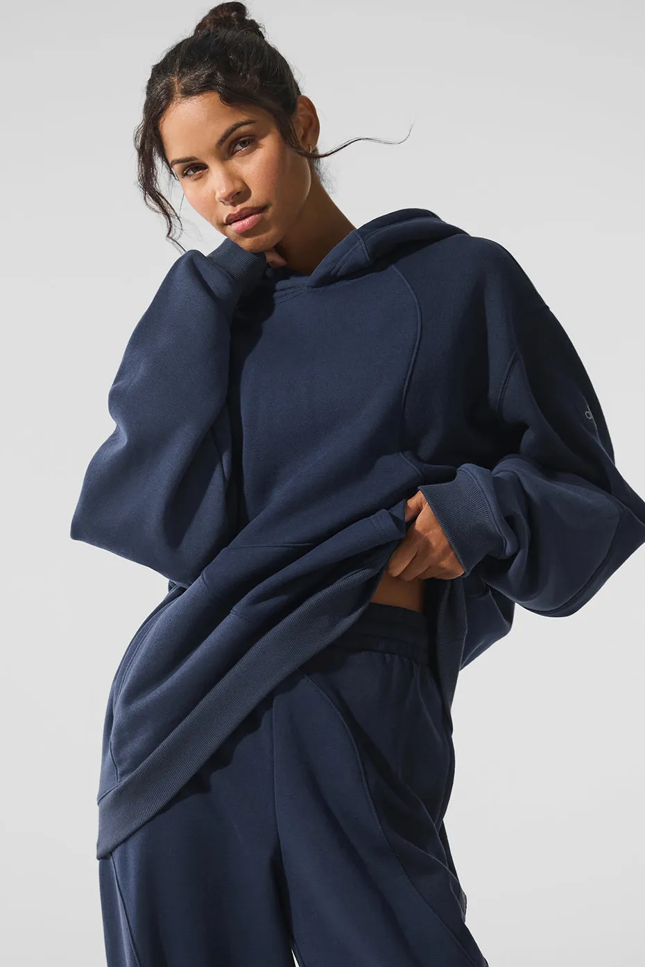 Make Waves Hoodie - Navy Tonal sold by Alo Yoga