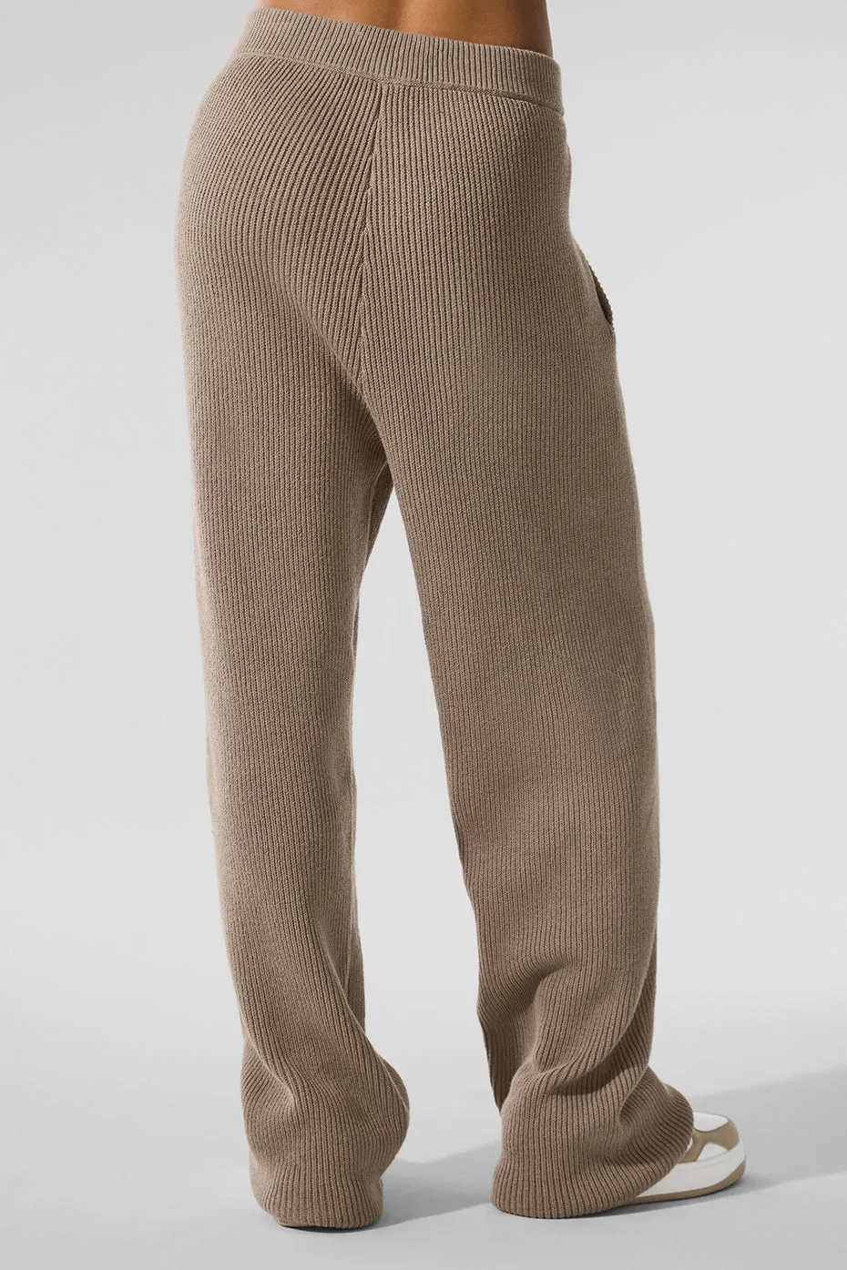 Domain Rib Knit Sweatpant - Gravel sold by Alo Yoga product image thumbnail 3
