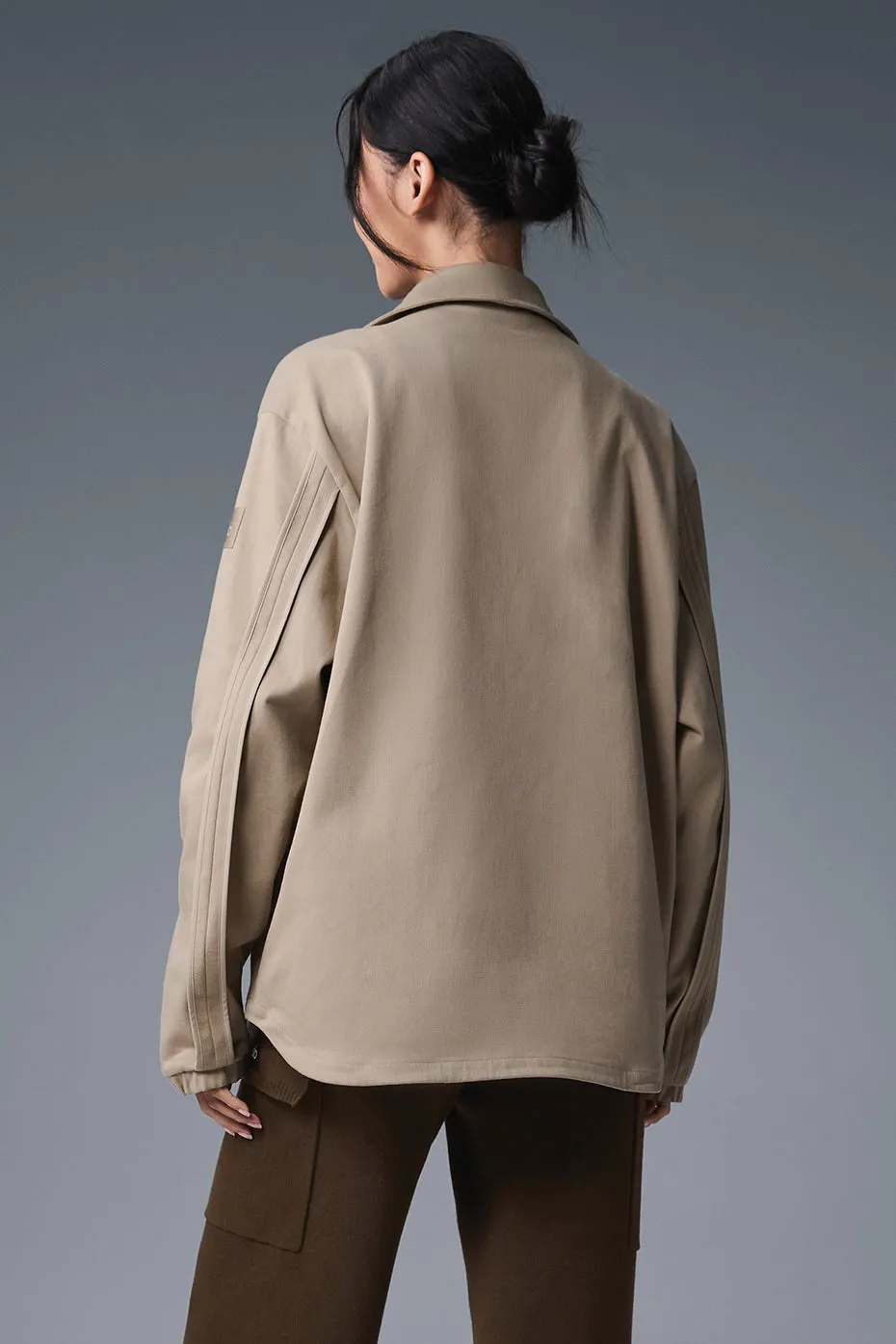Edition Sueded Jacket - Gravel sold by Alo Yoga product image thumbnail 2