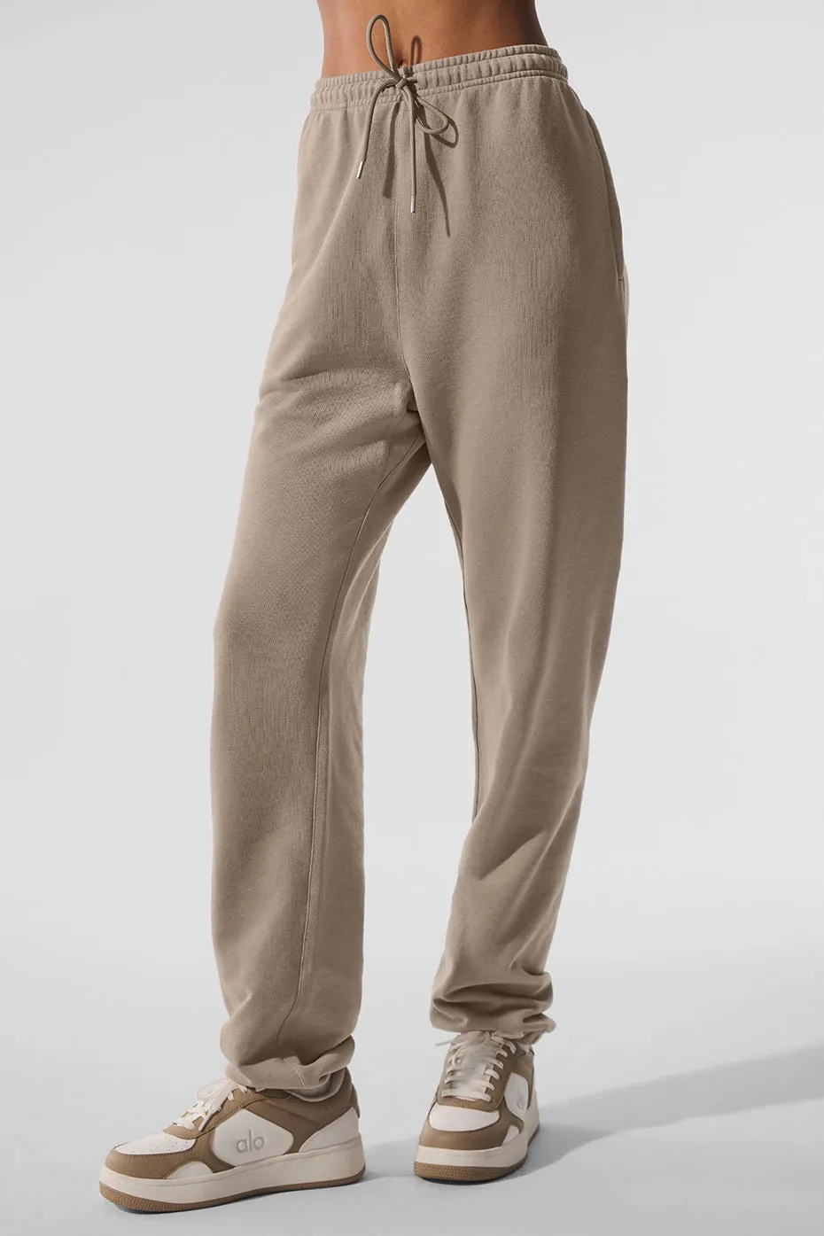 Chill Vintage Wash Sweatpant - Gravel Wash sold by Alo Yoga