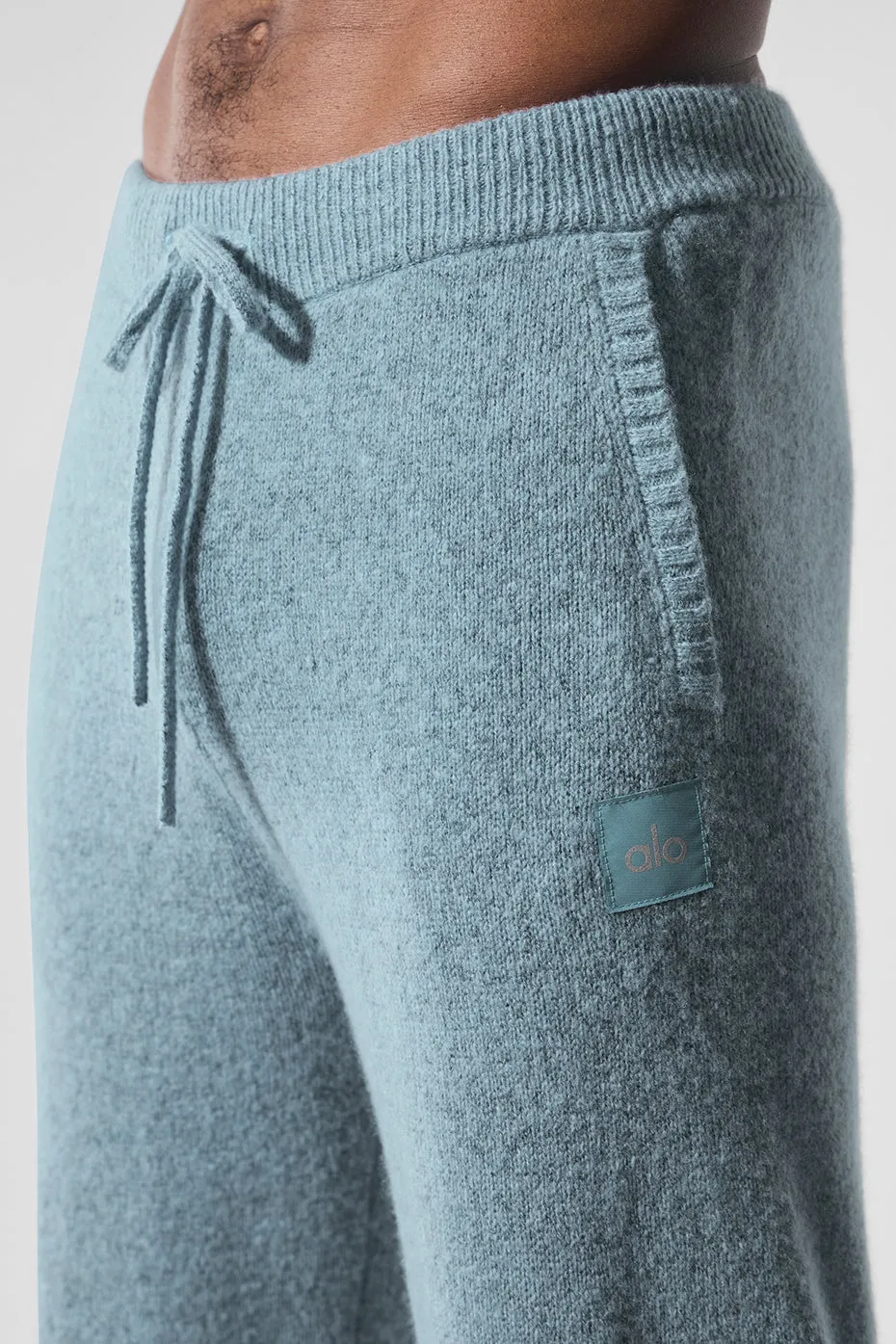 New Class Cashmere Sweatpant - Celestial Blue Granite Heather sold by Alo Yoga product image thumbnail 4