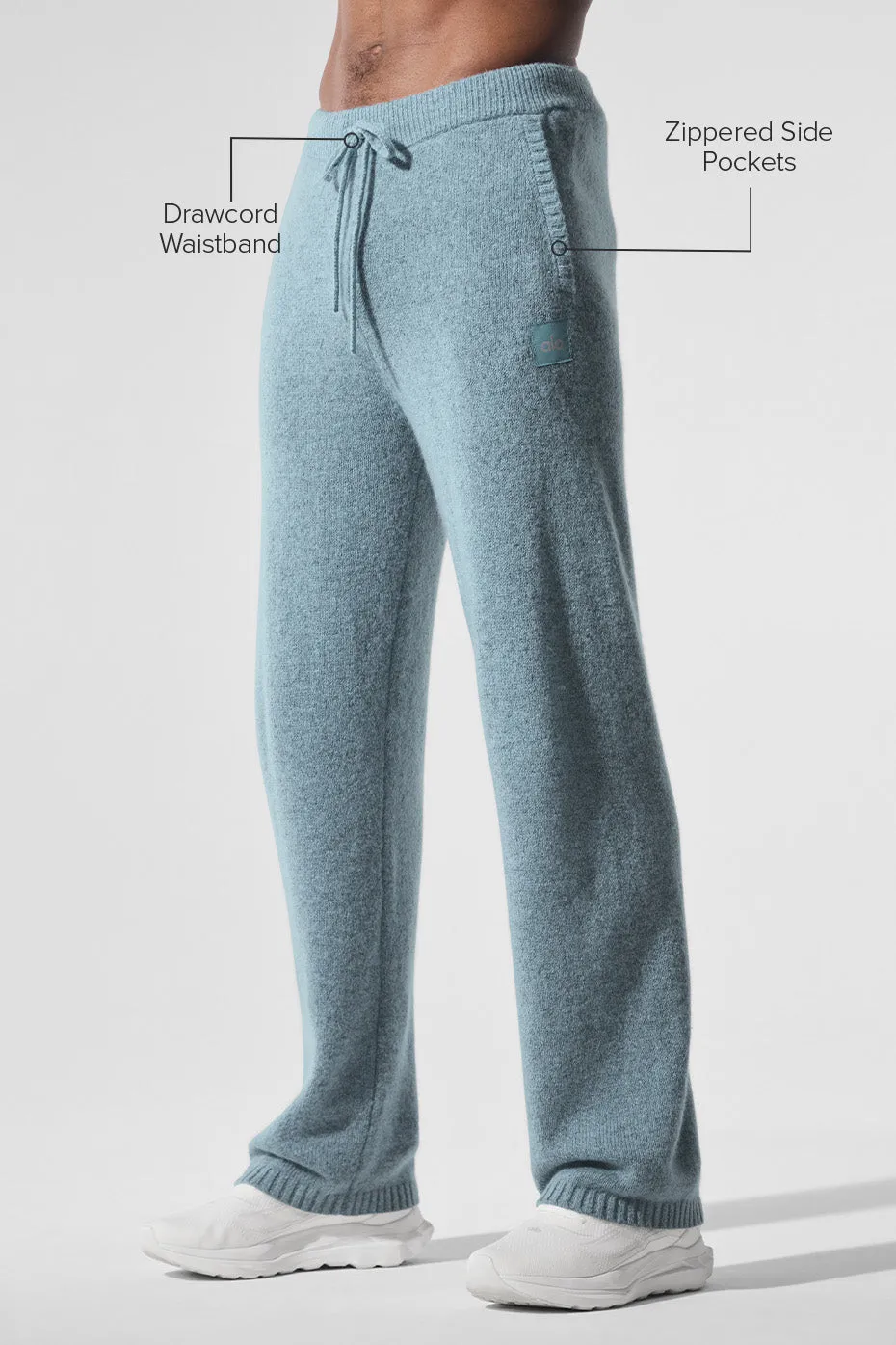 New Class Cashmere Sweatpant - Celestial Blue Granite Heather sold by Alo Yoga product image thumbnail 2