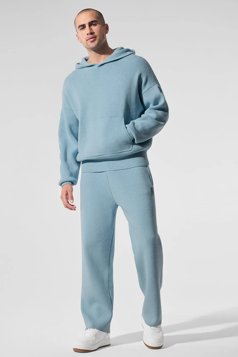 Scholar Hooded Sweater - Celestial Blue Heather sold by Alo Yoga product image thumbnail 4