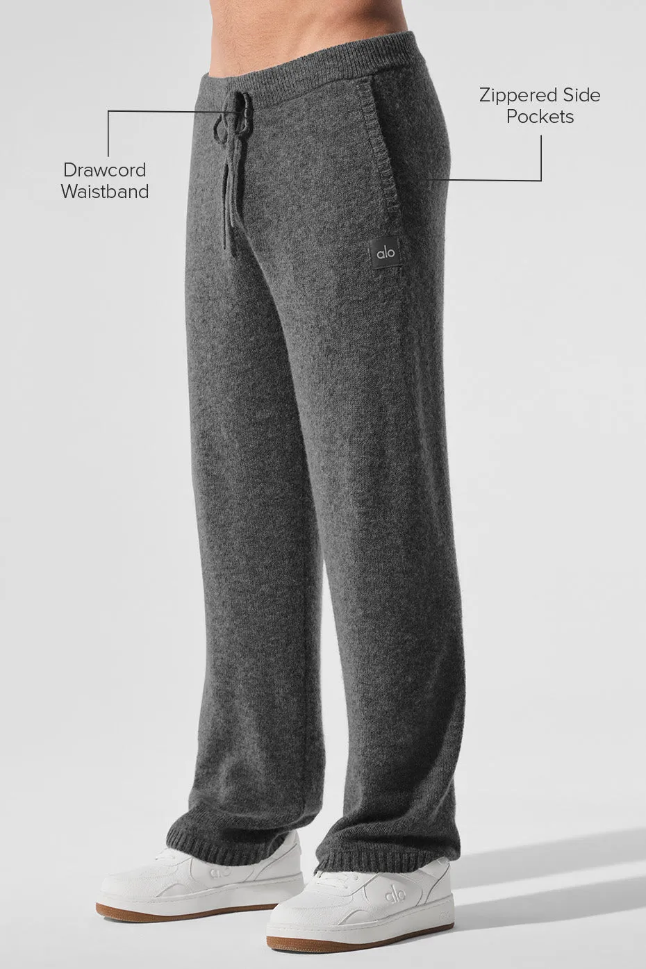 New Class Cashmere Sweatpant - Platinum Grey sold by Alo Yoga product image thumbnail 2