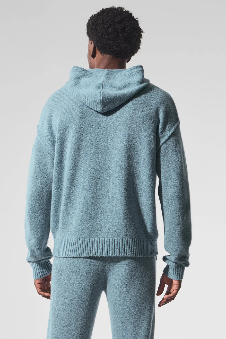 New Class Cashmere Hoodie - Celestial Blue Granite Heather sold by Alo Yoga product image thumbnail 3