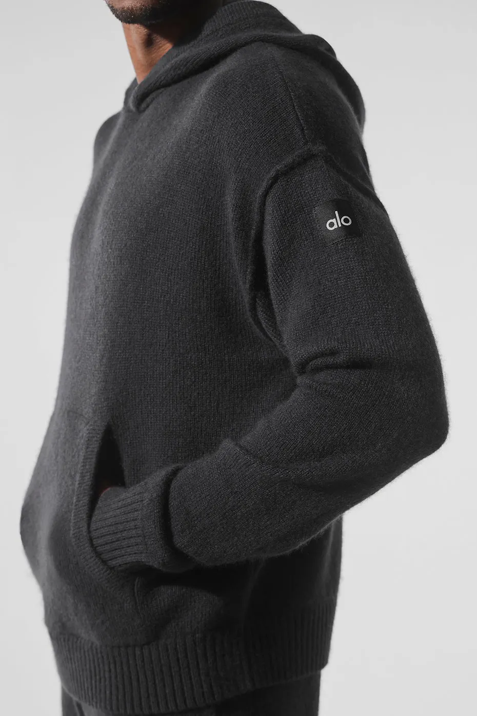 New Class Cashmere Hoodie - Black sold by Alo Yoga product image thumbnail 3