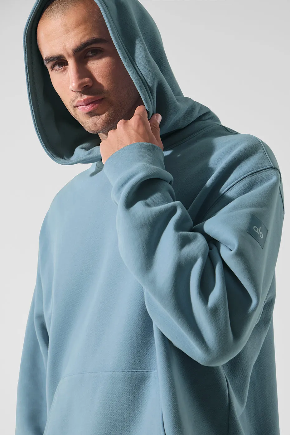 Renown Heavy Weight Hoodie - Celestial Blue sold by Alo Yoga product image thumbnail 3