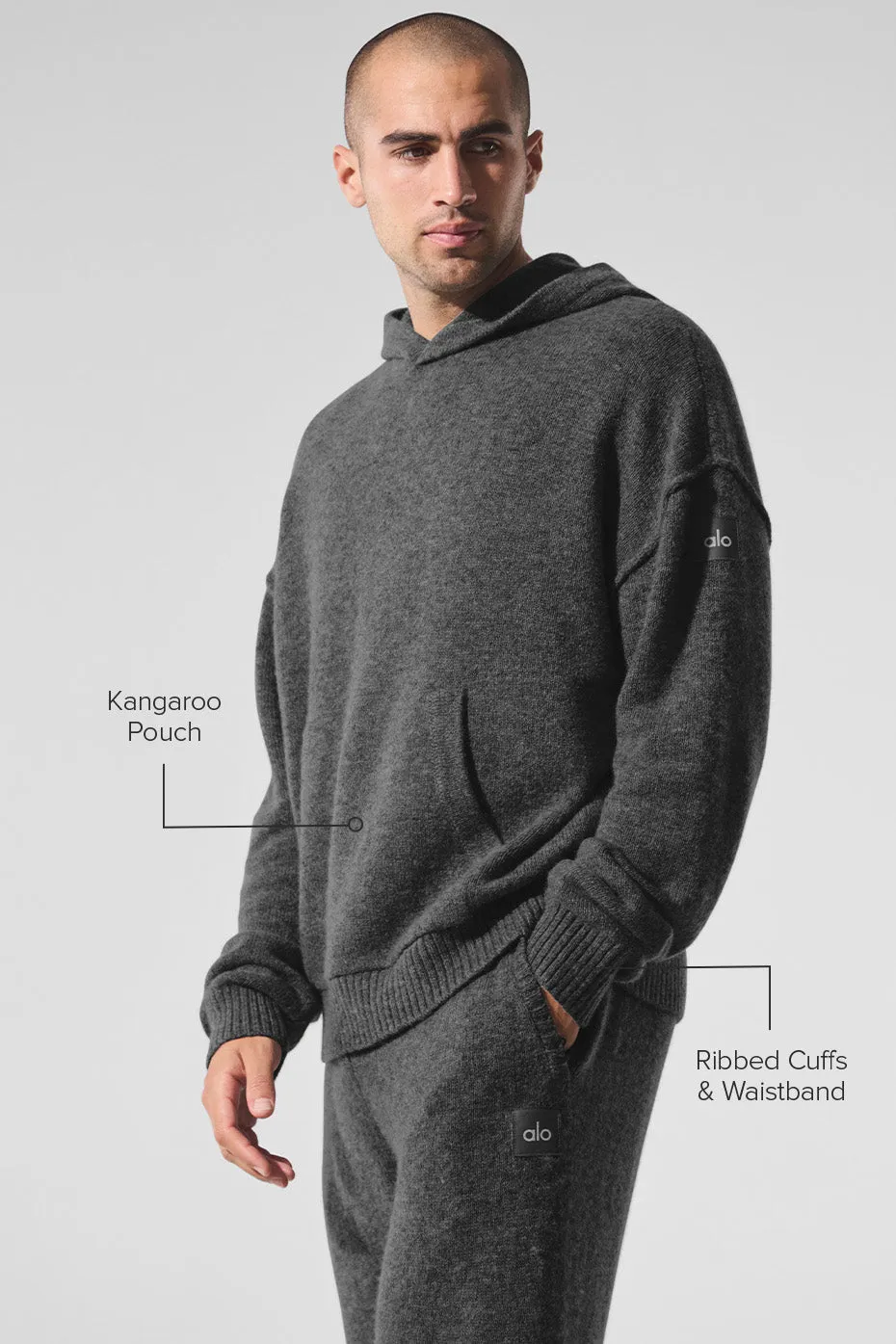 New Class Cashmere Hoodie - Platinum Grey sold by Alo Yoga product image thumbnail 2