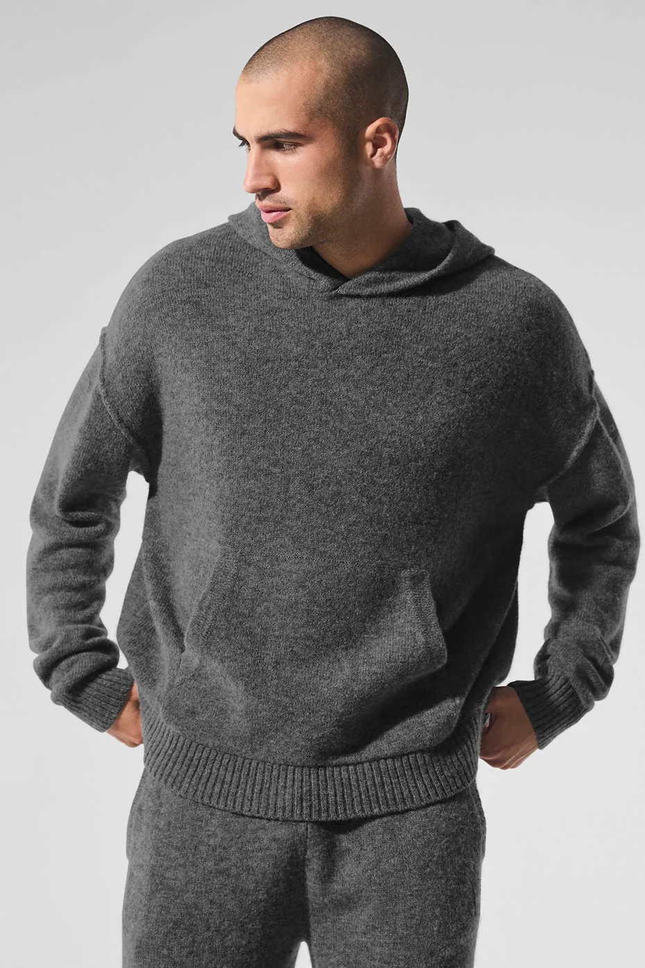 New Class Cashmere Hoodie - Platinum Grey sold by Alo Yoga