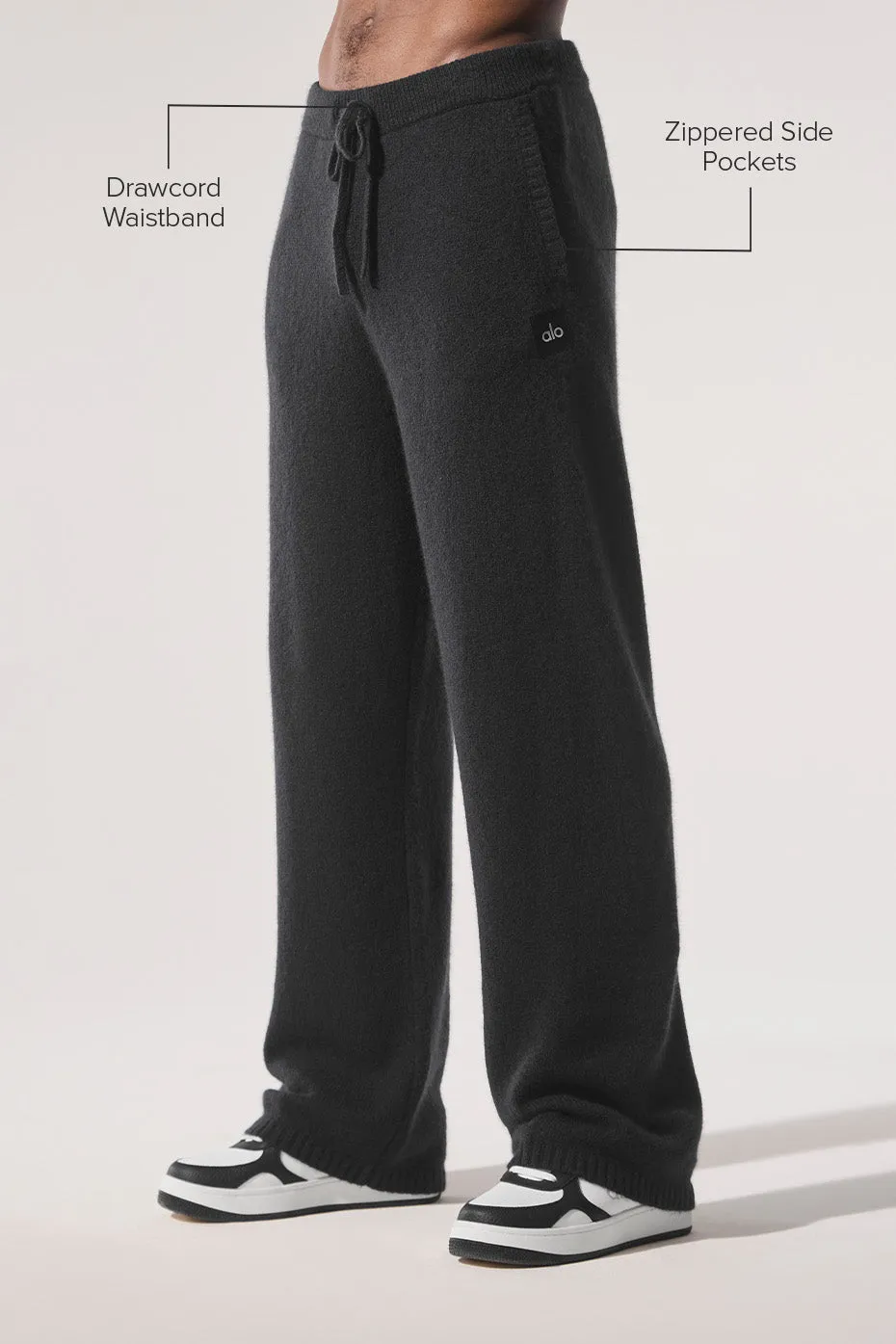 New Class Cashmere Sweatpant - Black sold by Alo Yoga product image thumbnail 2