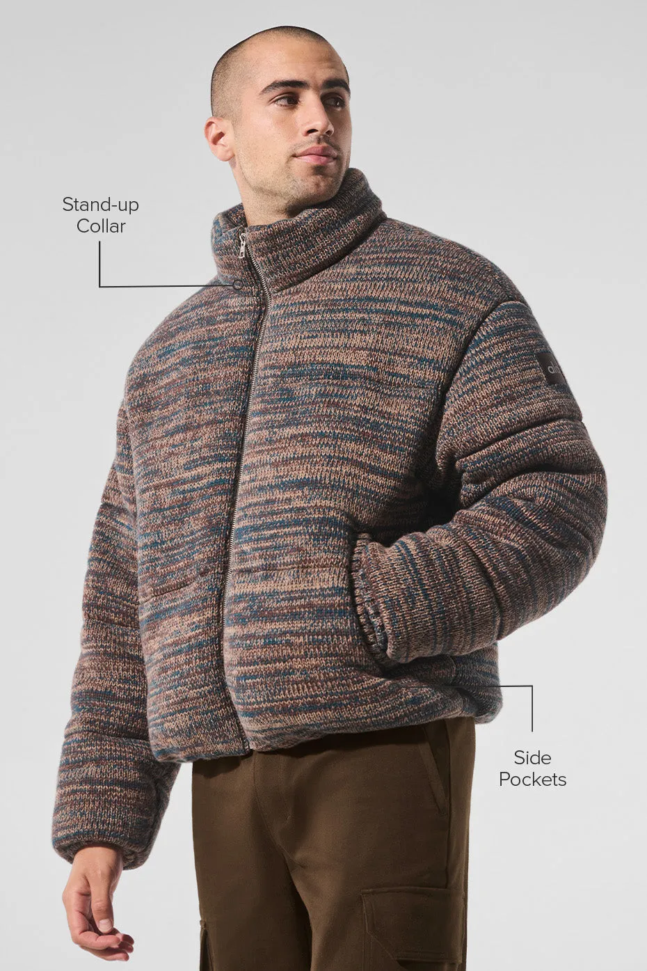 Stage Sweater Puffer - Brown Multi sold by Alo Yoga product image thumbnail 2
