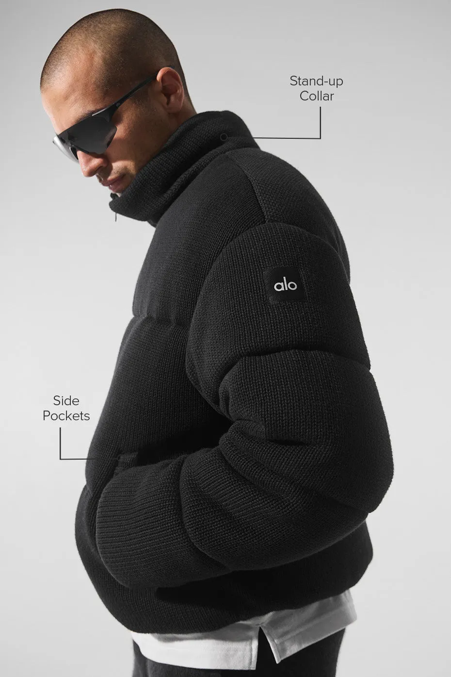 Stage Sweater Puffer - Black sold by Alo Yoga product image thumbnail 2