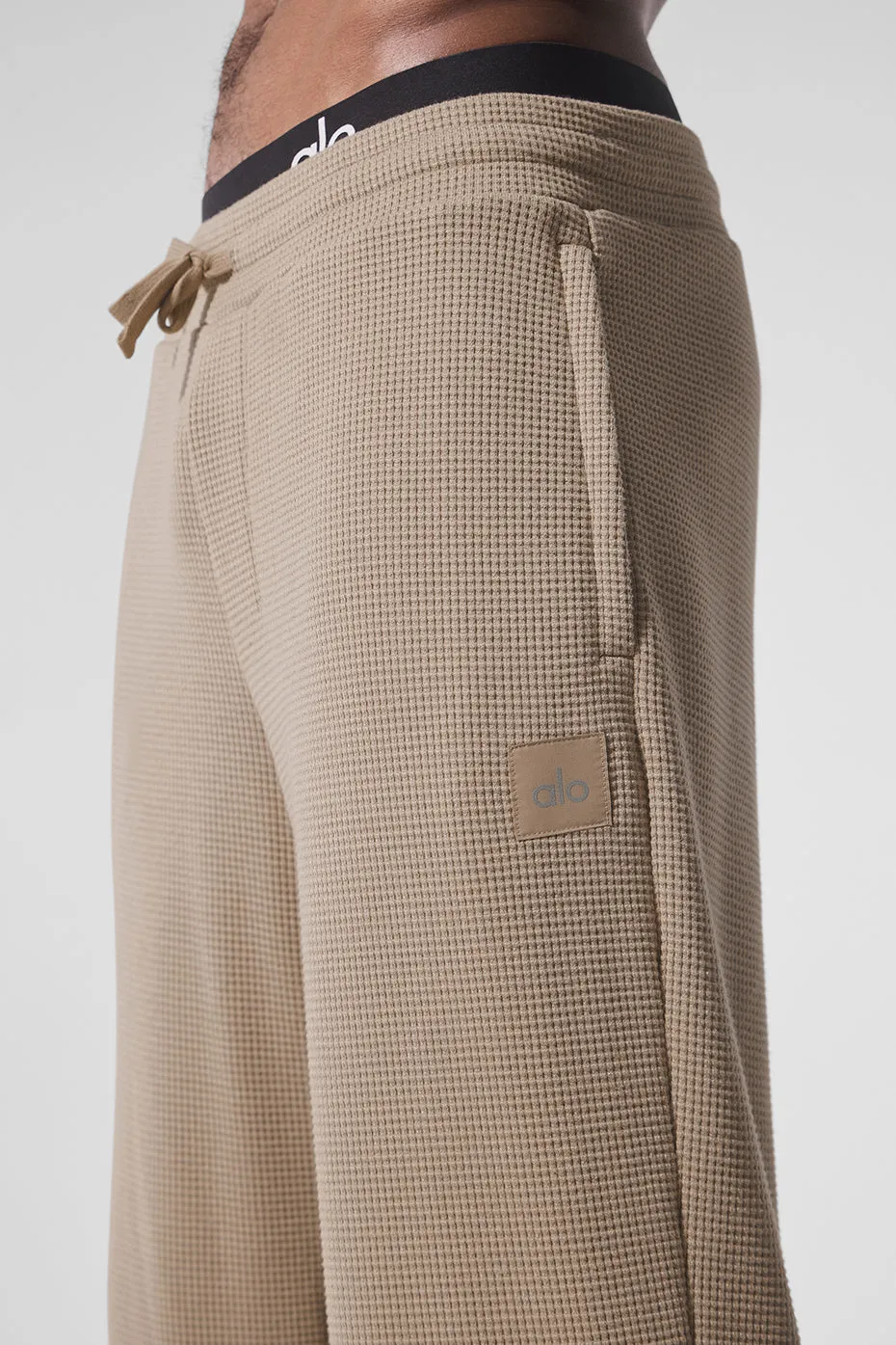 Elevate Waffle Straight Leg Pant - Gravel sold by Alo Yoga product image thumbnail 3