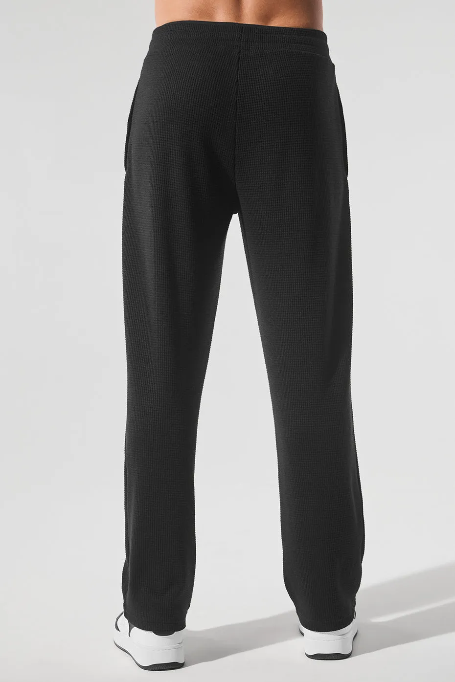 Elevate Waffle Straight Leg Pant - Black sold by Alo Yoga product image thumbnail 4