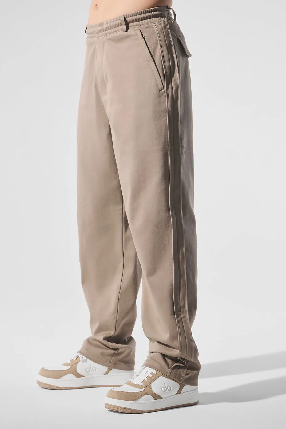 Edition Sueded Straight Leg Pant - Gravel sold by Alo Yoga product image thumbnail 3