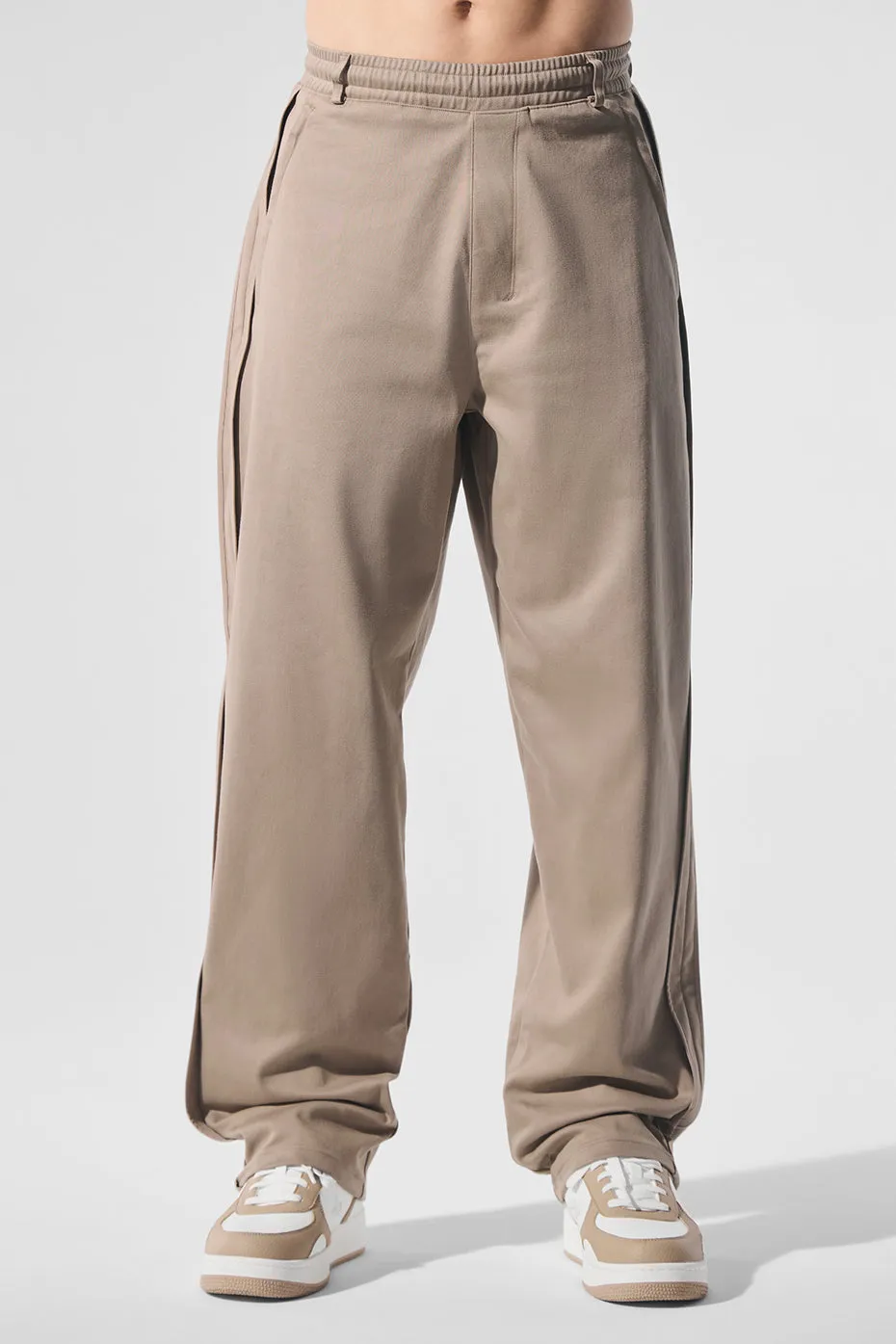 Edition Sueded Straight Leg Pant - Gravel sold by Alo Yoga