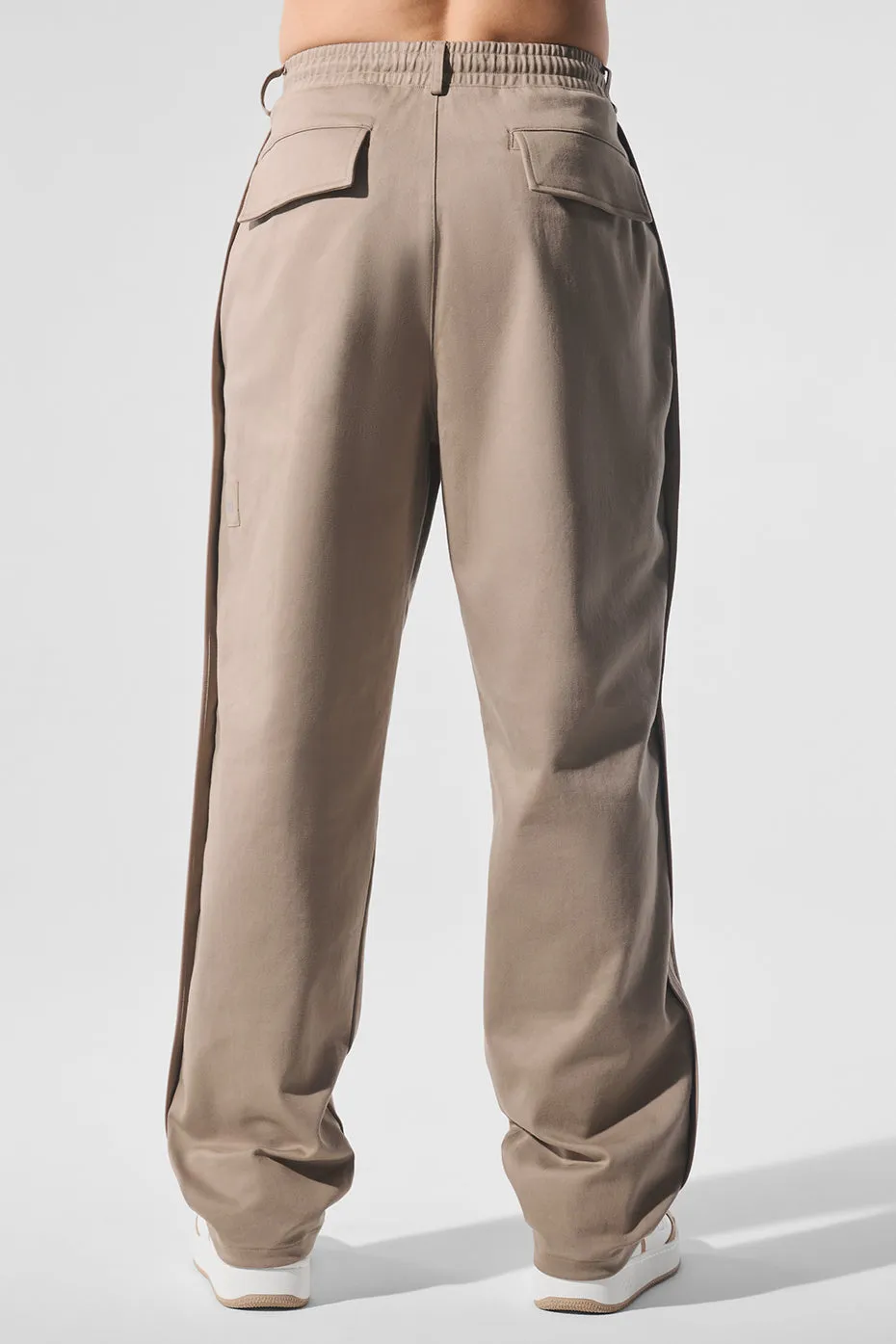 Edition Sueded Straight Leg Pant - Gravel sold by Alo Yoga product image thumbnail 2