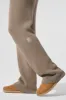 Domain Rib Knit Sweatpant - Gravel sold by Alo Yoga