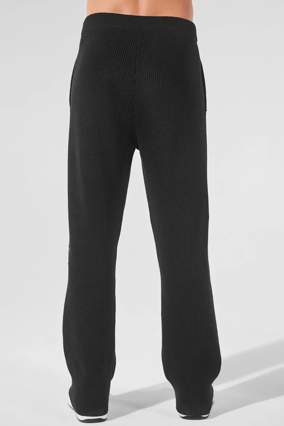 Domain Rib Knit Sweatpant - Black sold by Alo Yoga product image thumbnail 3