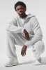 Domain Rib Knit Full Zip Sweater - Athletic Heather Grey sold by Alo Yoga