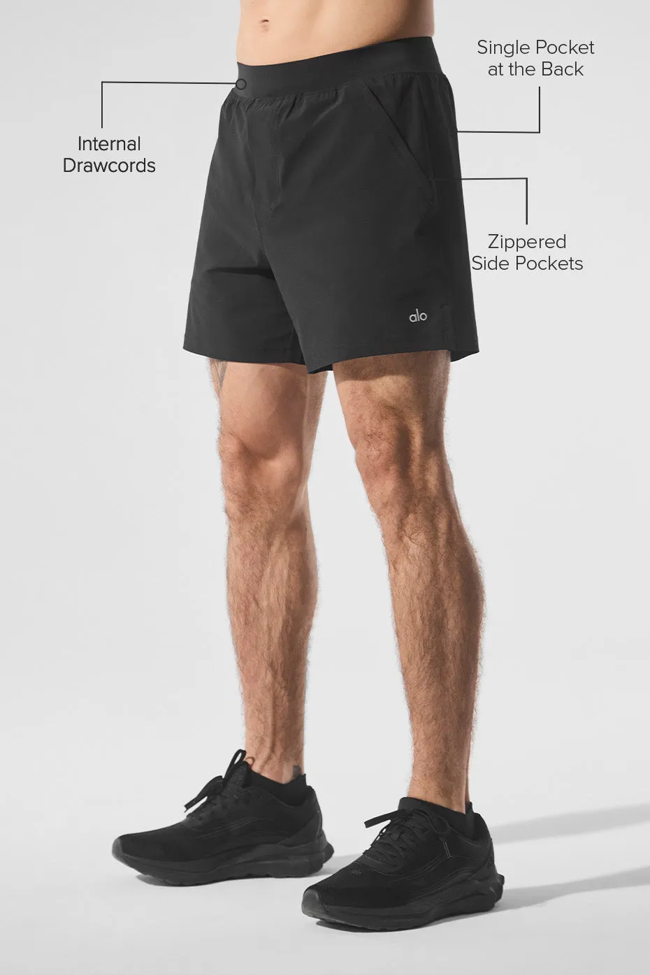 5" Repetition Short - Black sold by Alo Yoga product image thumbnail 2