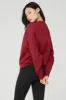 Accolade Crew Neck Pullover - Victory Red sold by Alo Yoga