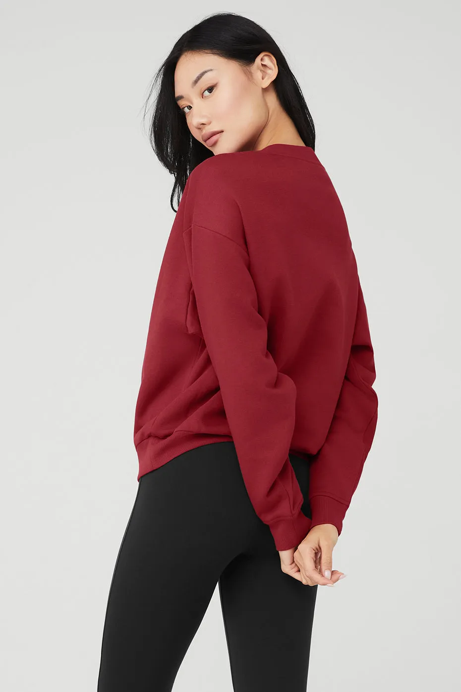 Accolade Crew Neck Pullover - Victory Red sold by Alo Yoga product image thumbnail 2