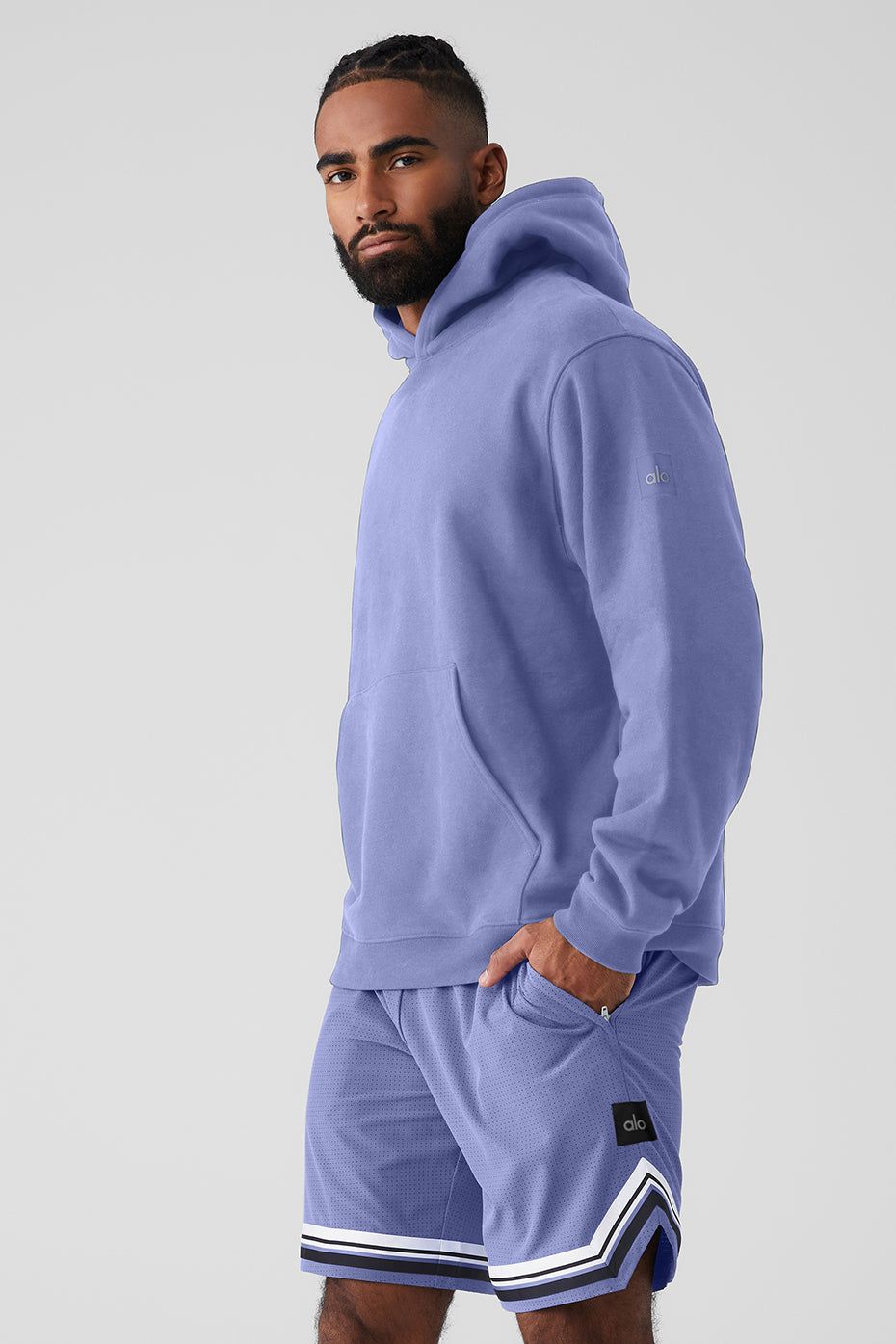 Renown Heavy Weight Hoodie - Infinity Blue sold by Alo Yoga product image thumbnail 3