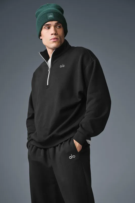 Accolade 1/4 Zip Pullover - Black sold by Alo Yoga