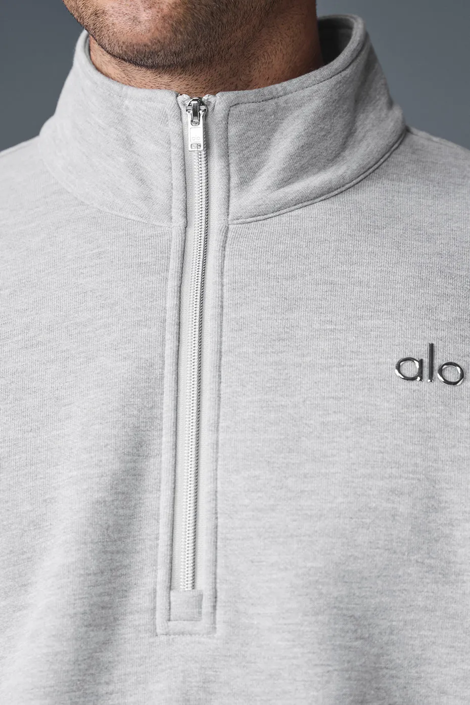 Accolade 1/4 Zip Pullover - Athletic Heather Grey sold by Alo Yoga product image thumbnail 4