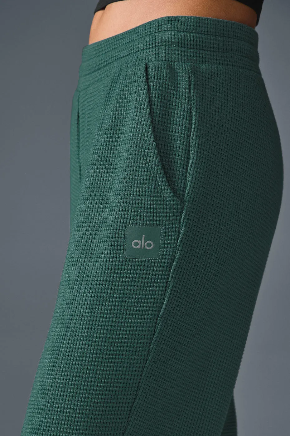 Waffle Weekend Escape Jogger - Winter Ivy sold by Alo Yoga product image thumbnail 3