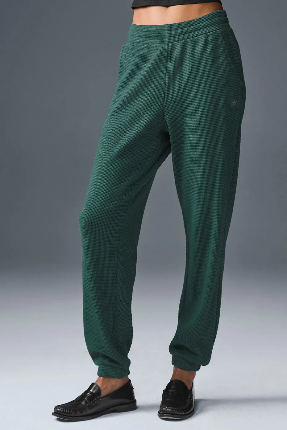 Waffle Weekend Escape Jogger - Winter Ivy sold by Alo Yoga product image thumbnail 2