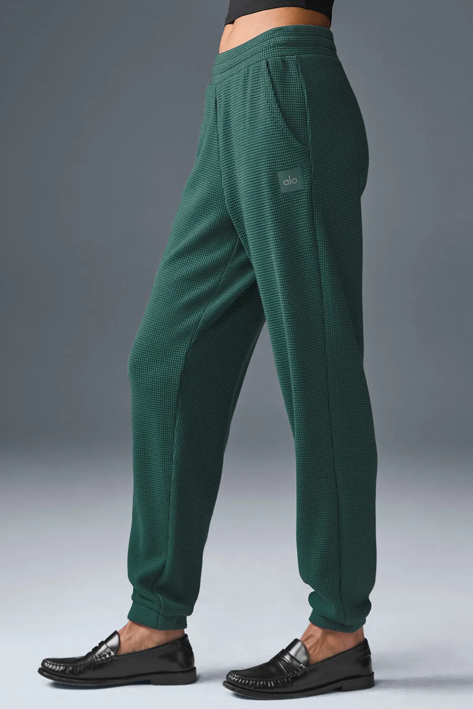 Waffle Weekend Escape Jogger - Winter Ivy sold by Alo Yoga product image thumbnail 5