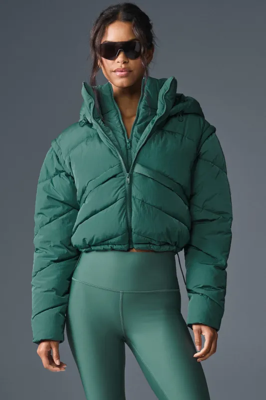 Glacier Puffer - Winter Ivy sold by Alo Yoga