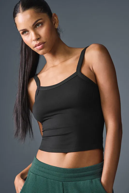 Alosoft Sweet Talker Tank - Black sold by Alo Yoga