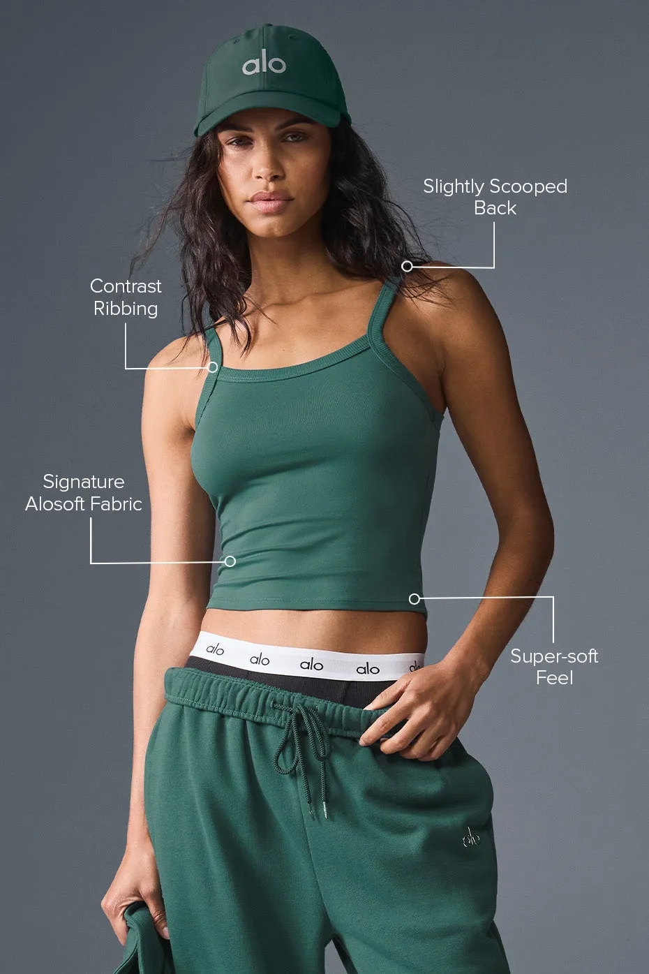 Alosoft Sweet Talker Tank - Winter Ivy sold by Alo Yoga product image thumbnail 2