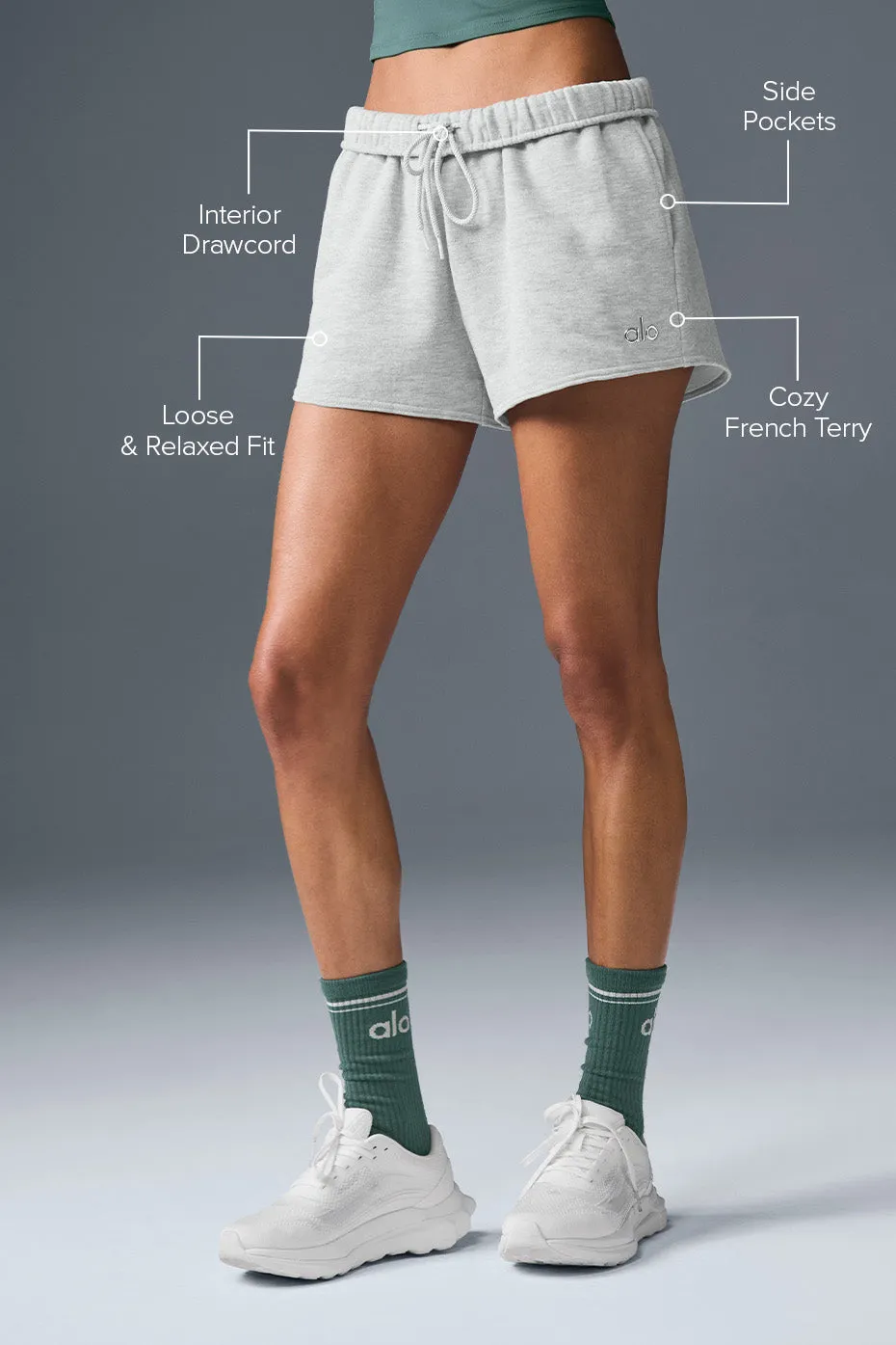 Accolade Short - Athletic Heather Grey sold by Alo Yoga product image thumbnail 2