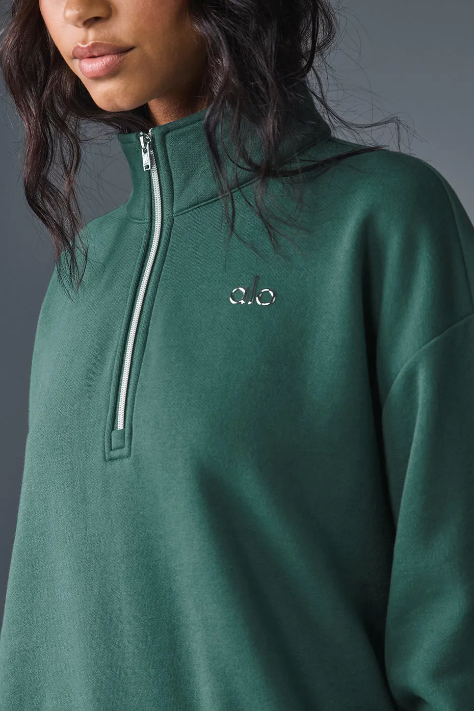 Accolade 1/4 Zip Pullover - Winter Ivy sold by Alo Yoga product image thumbnail 4