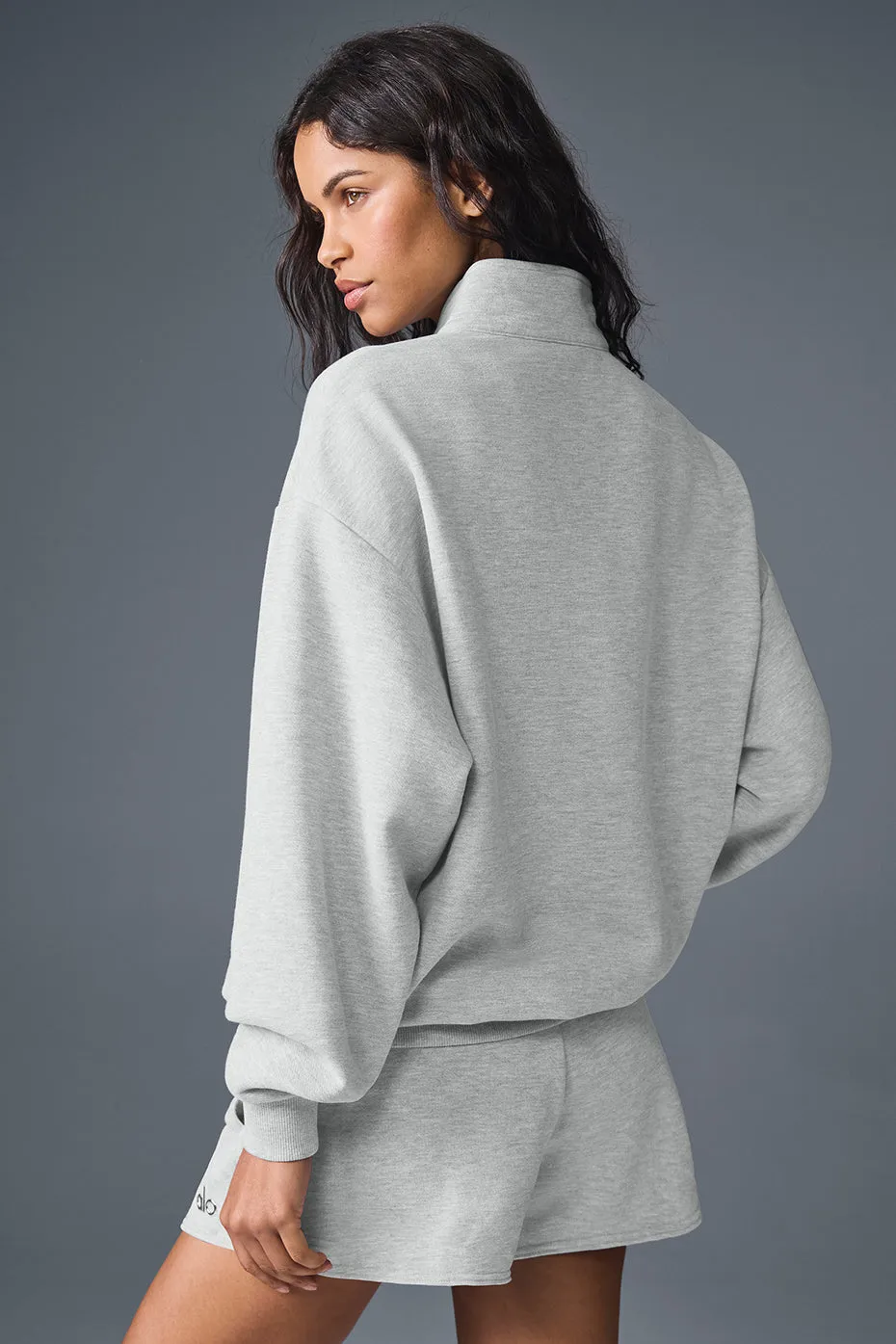 Accolade 1/4 Zip Pullover - Athletic Heather Grey sold by Alo Yoga product image thumbnail 3