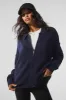 Heritage Full Zip Sweater - Navy Multi sold by Alo Yoga