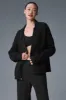 Heritage Full Zip Sweater - Black sold by Alo Yoga