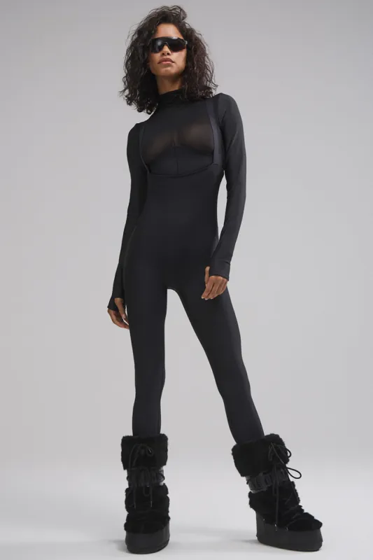 Airlift Winter Warm Ski Time Bib - Black sold by Alo Yoga