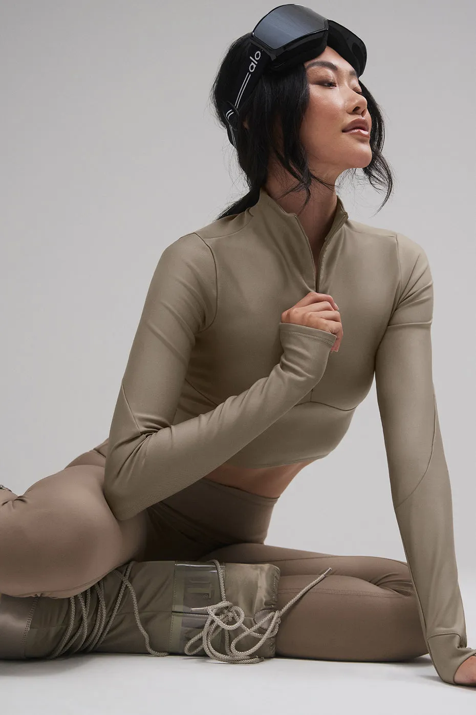 Airlift Winter Warm Ski Time Long Sleeve - Light Cocoa sold by Alo Yoga product image thumbnail 4