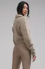 Courchevel Cashmere Full Zip Jacket - Flax Heather sold by Alo Yoga