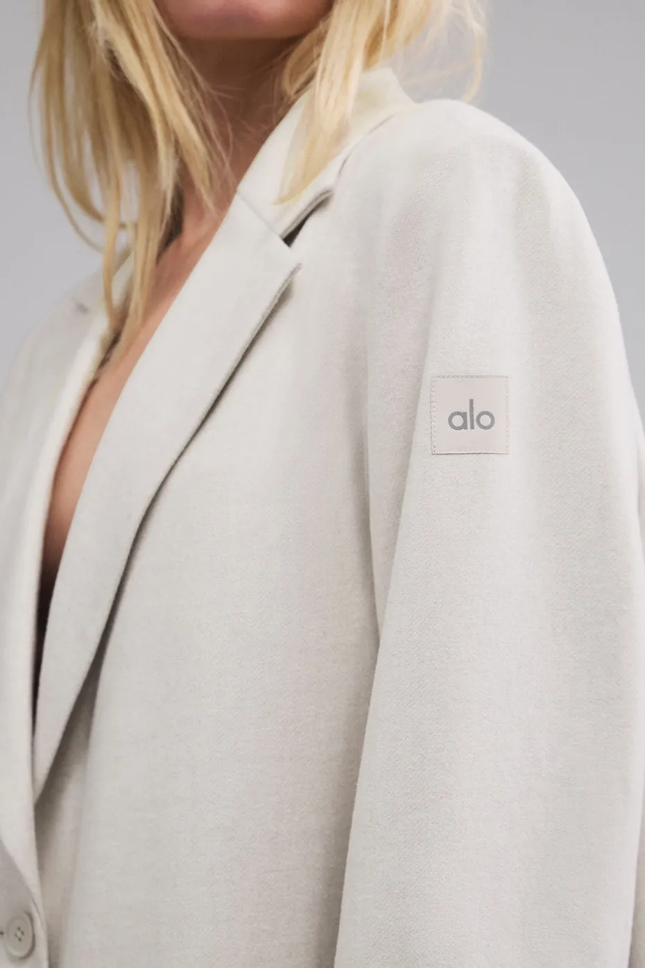 Courchevel Soiree Wool Coat - White Oak sold by Alo Yoga product image thumbnail 5